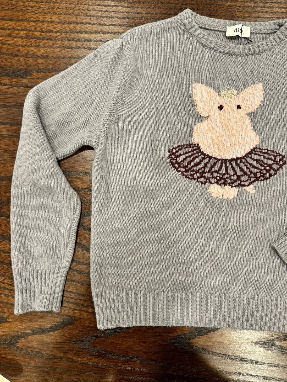 MAGLIONE CON STAMPA BUFFA BALLERINA