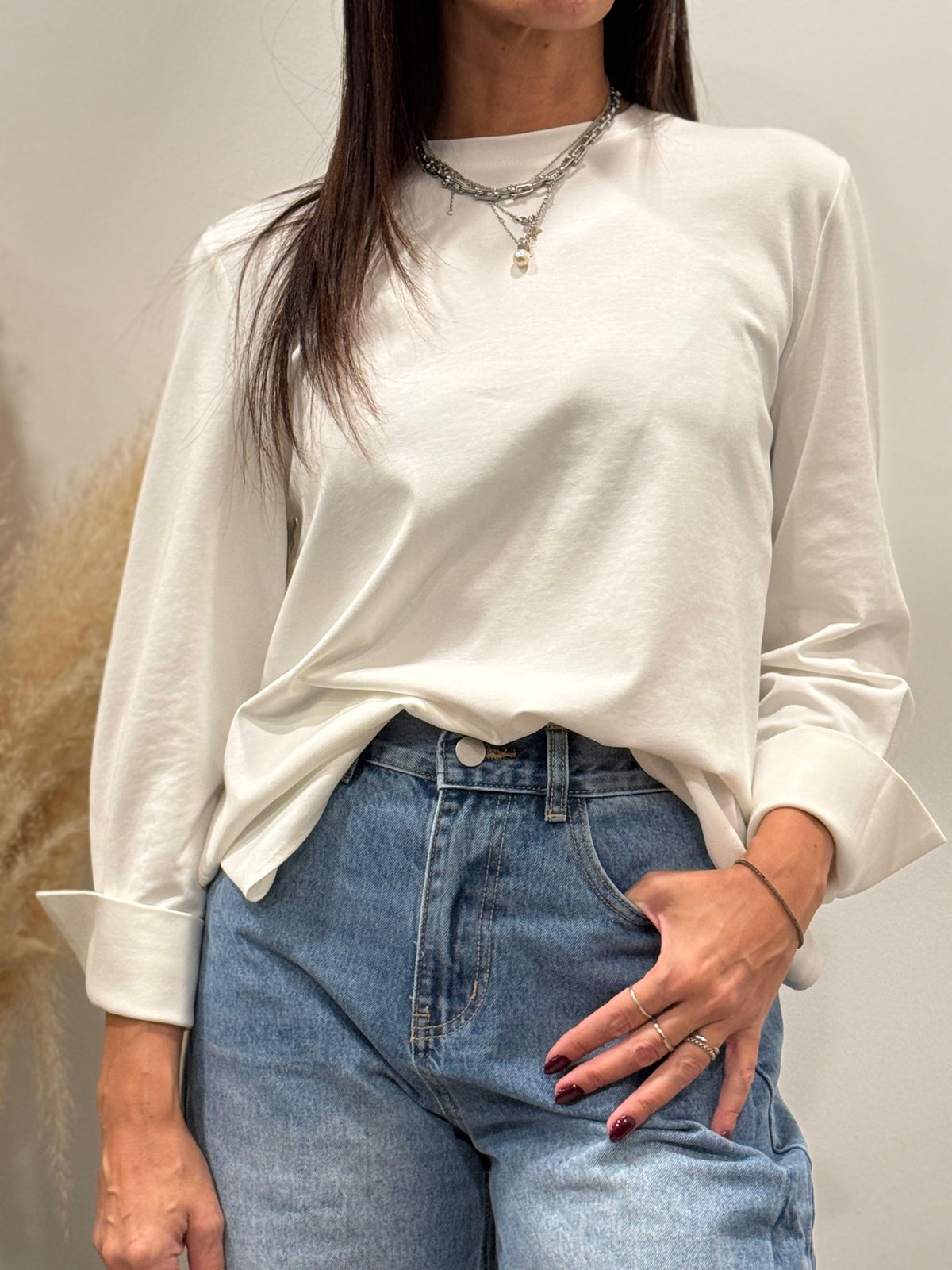 T-SHIRT MANICA A CAMICIA