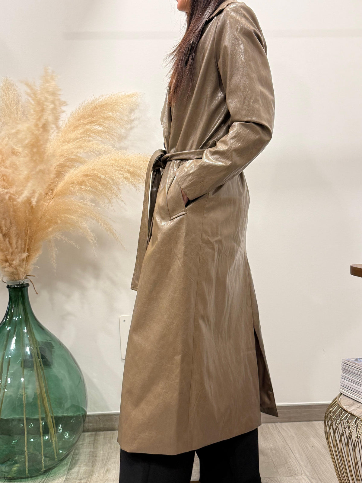 TRENCH ECOPELLE LUCIDO