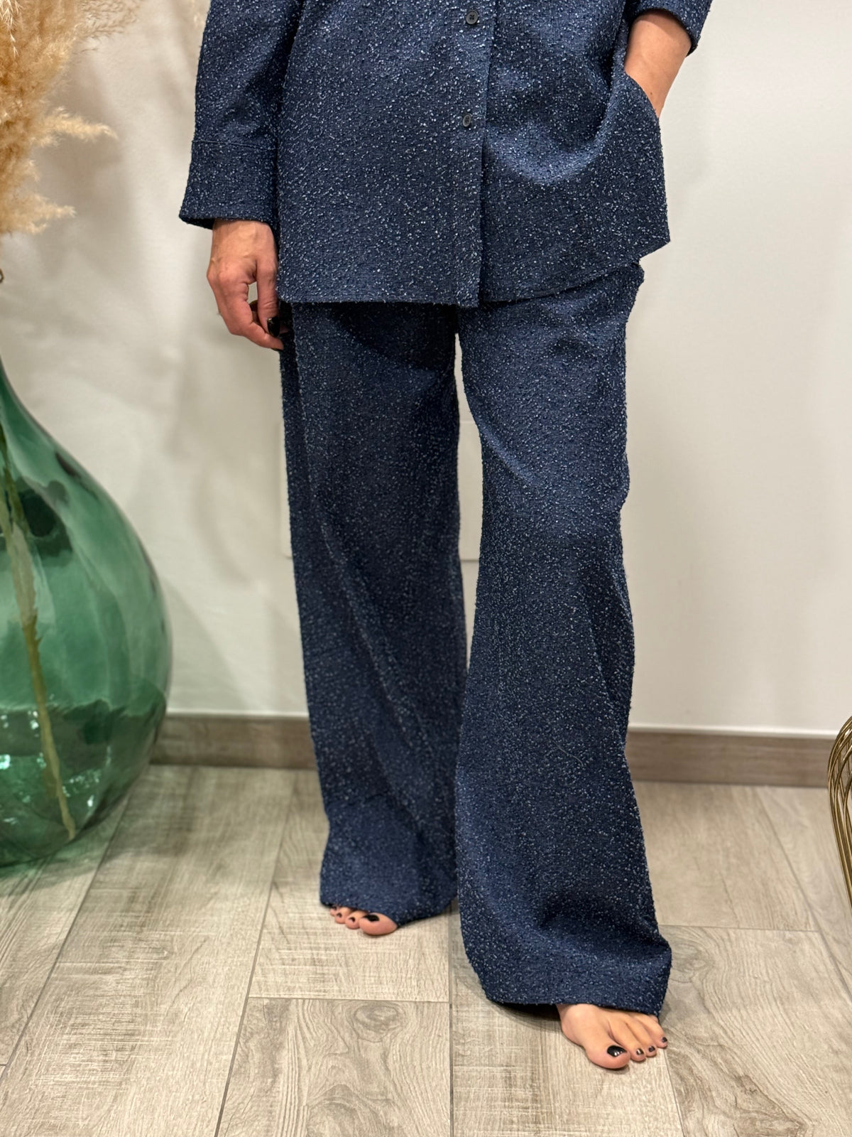 PANTALONE PALAZZO BLU JEANS