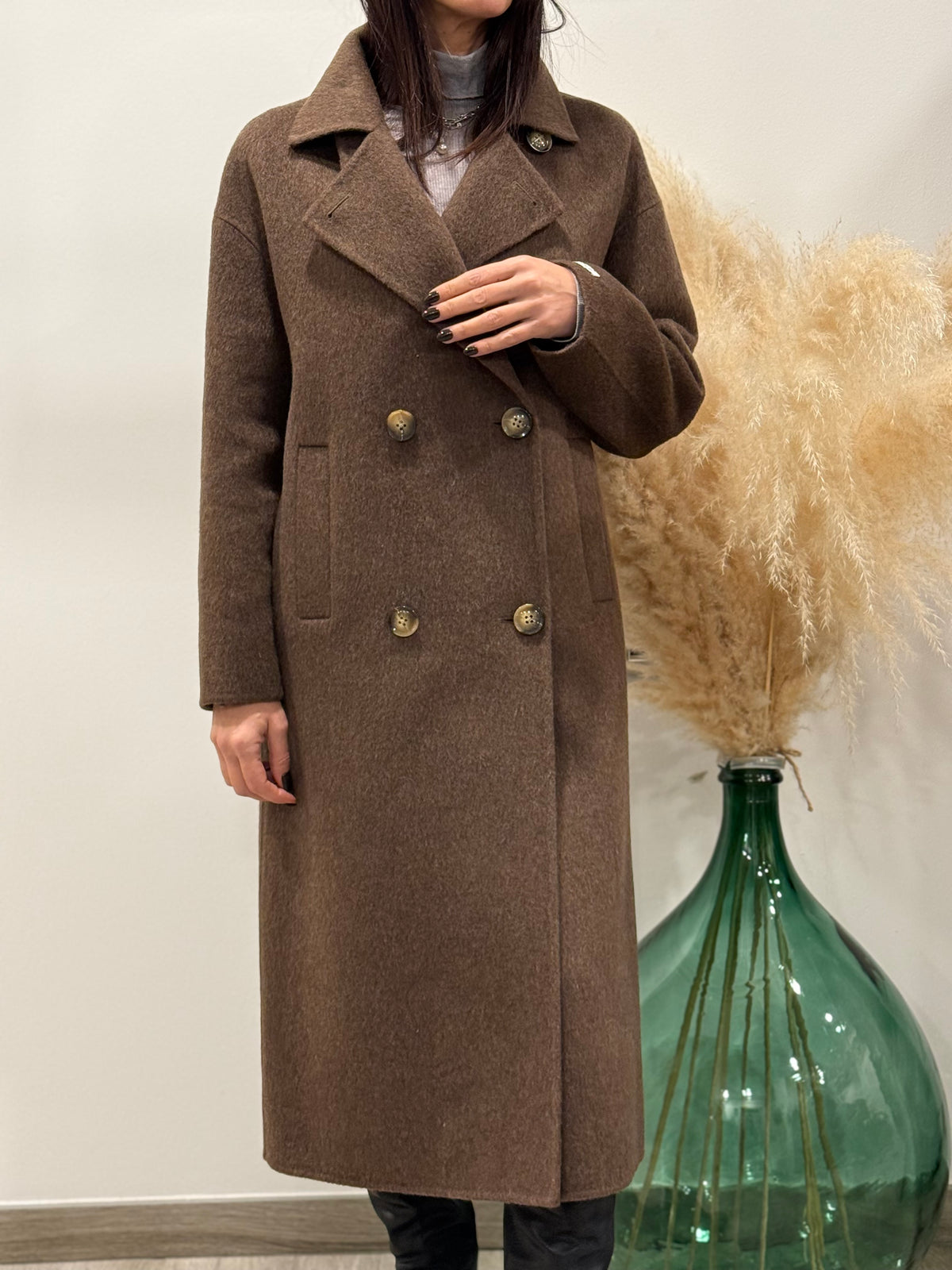 CAPPOTTO DOPPIOPETTO CON REVERS E TASCHE