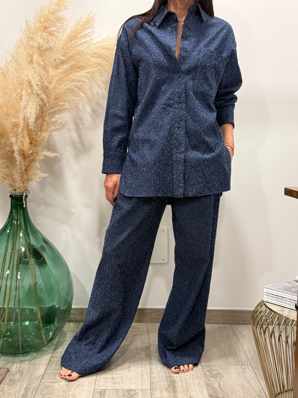 PANTALONE PALAZZO BLU JEANS