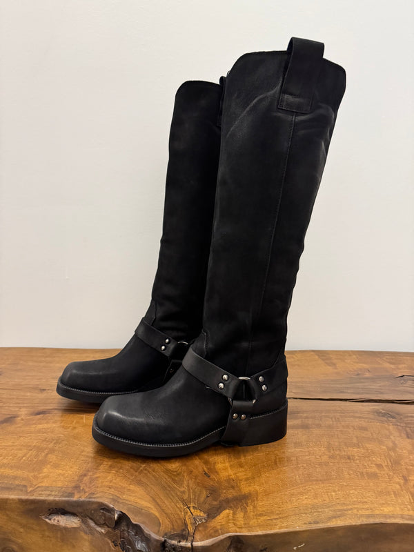 BIKER NABUK CON FIBBIA (variante colore)