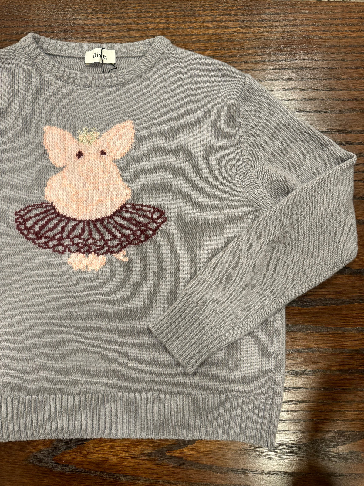 MAGLIONE CON STAMPA BUFFA BALLERINA