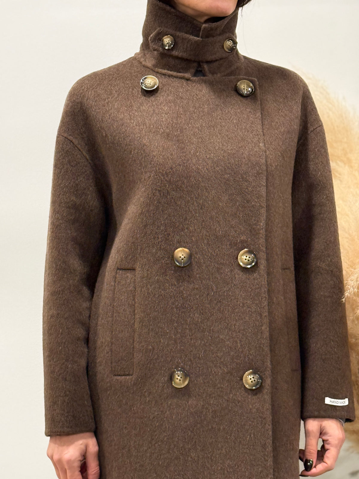 CAPPOTTO DOPPIOPETTO CON REVERS E TASCHE