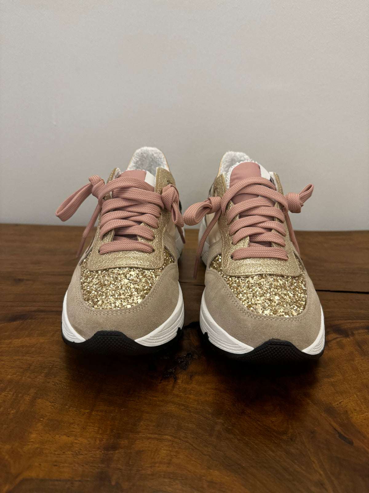 SNEACKERS BEIGE E ROSA/BEIGE E VERDE