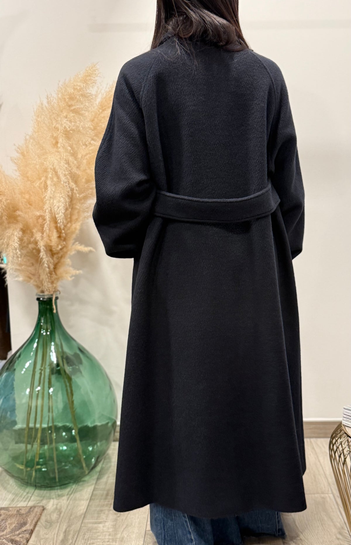 CAPPOTTO OVER LUNGO BLU