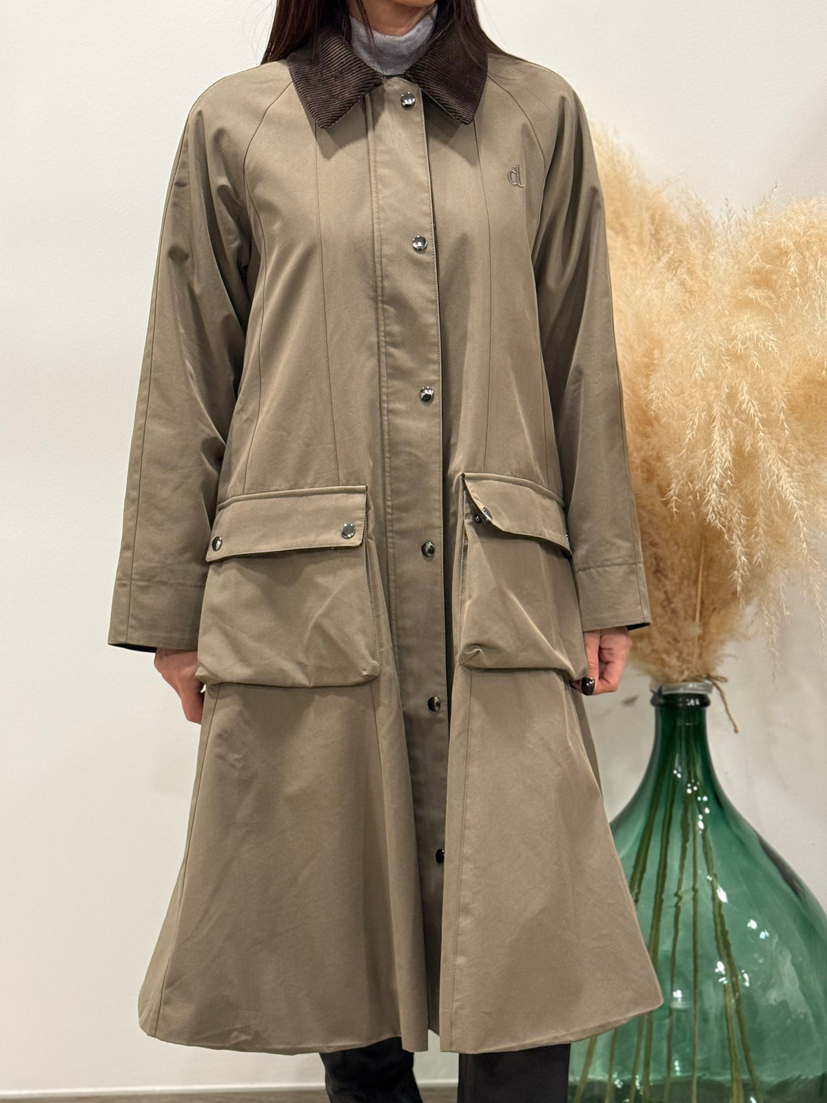 CAPPOTTO LUNGO CON TASCHE AMPIE