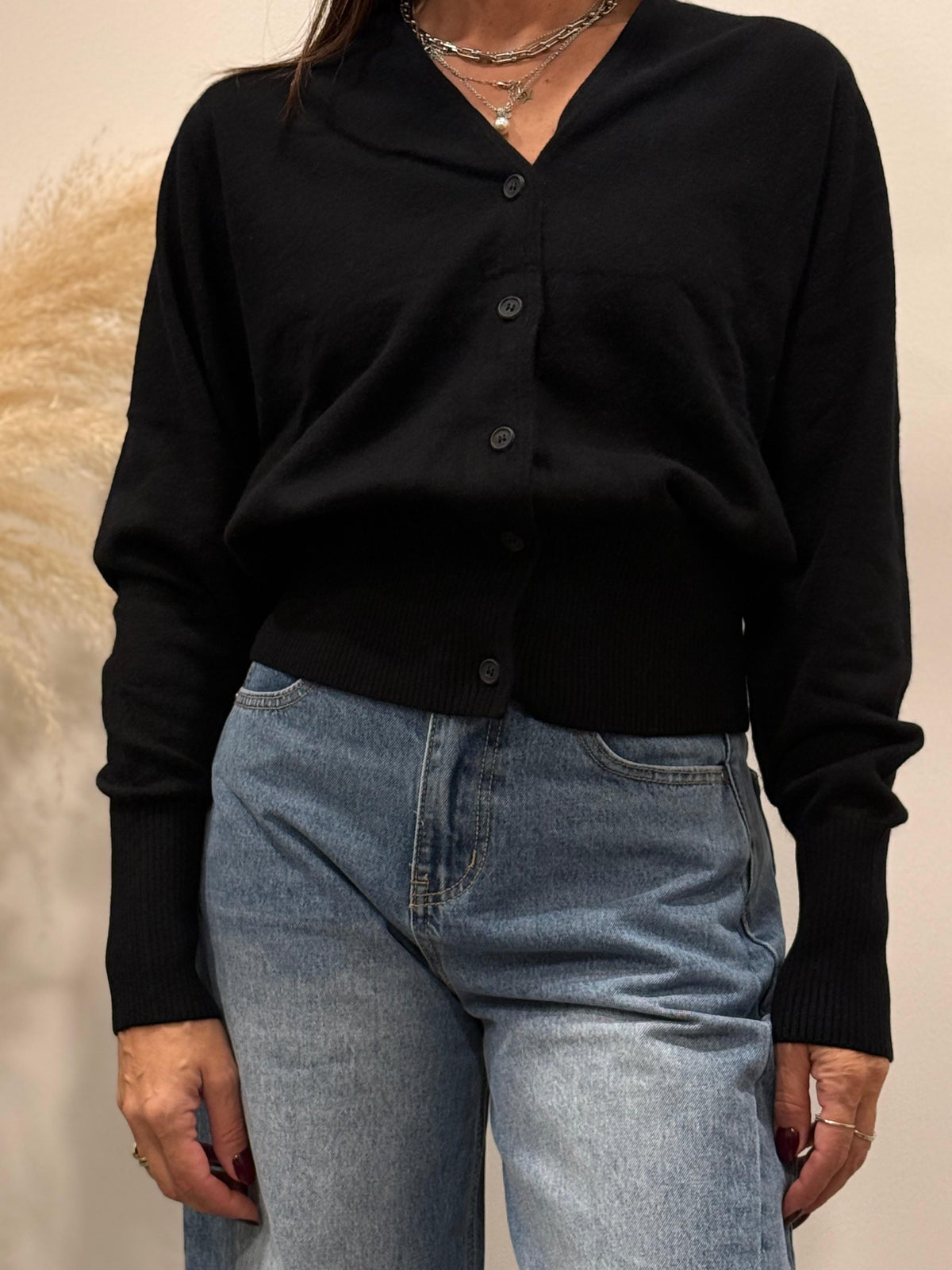 CARDIGAN CON FASCIA IN VITA (variante colore)