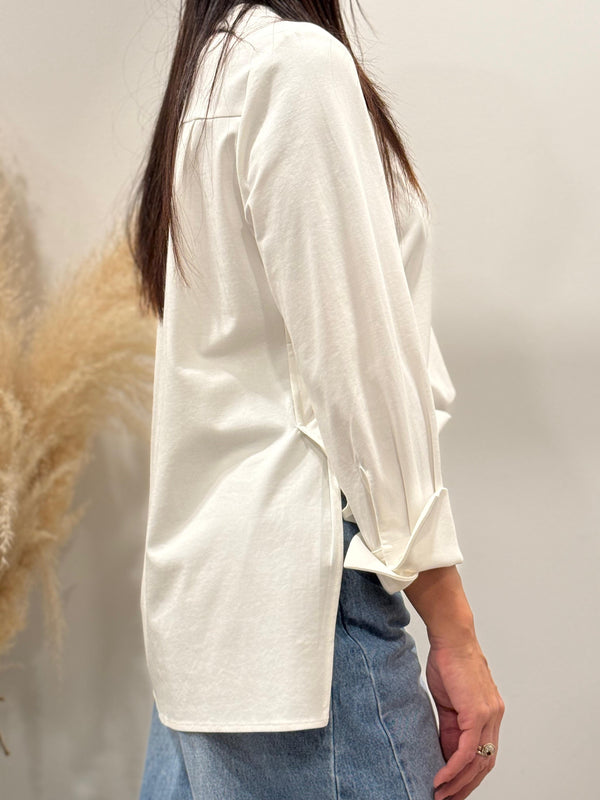 T-SHIRT MANICA A CAMICIA