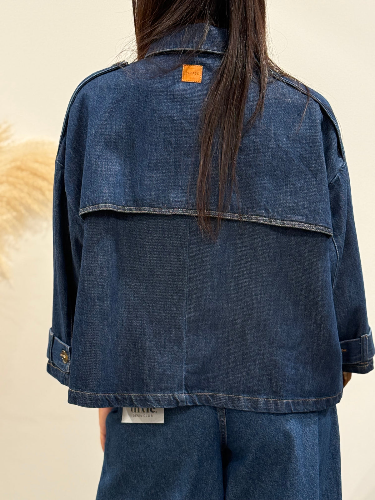 GIACCA DI JEANS SVASATA
