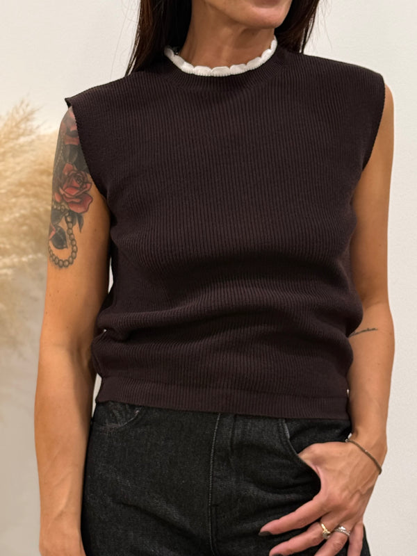 MAGLIONE SMANICATO (variante colore)